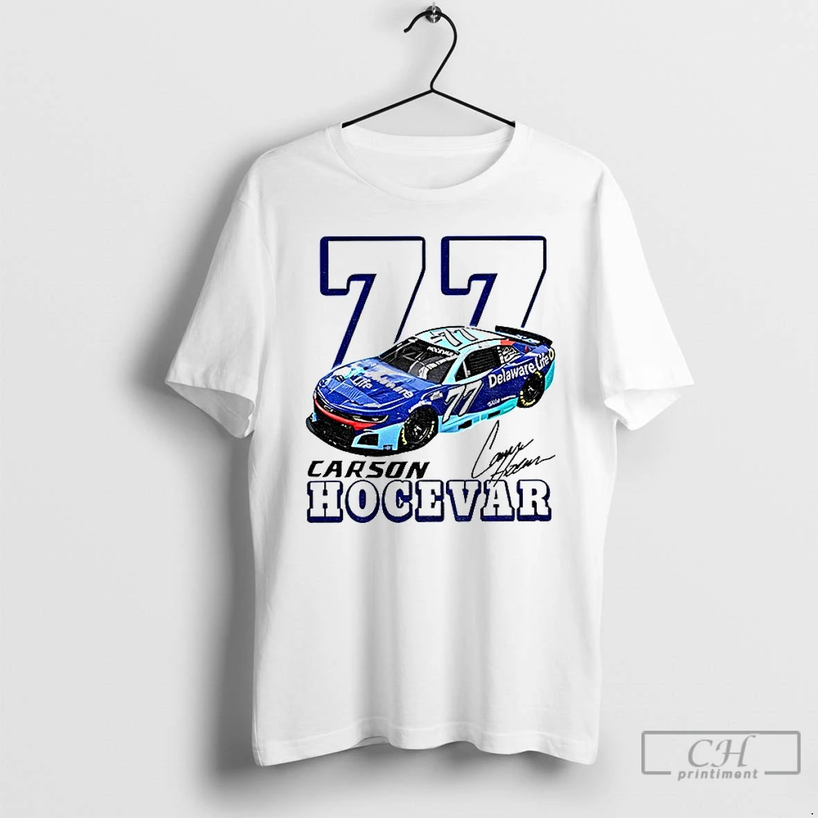 Premium Carson Hocevar 77 Nascar Racing Signature T Shirts Sweater Hoodie