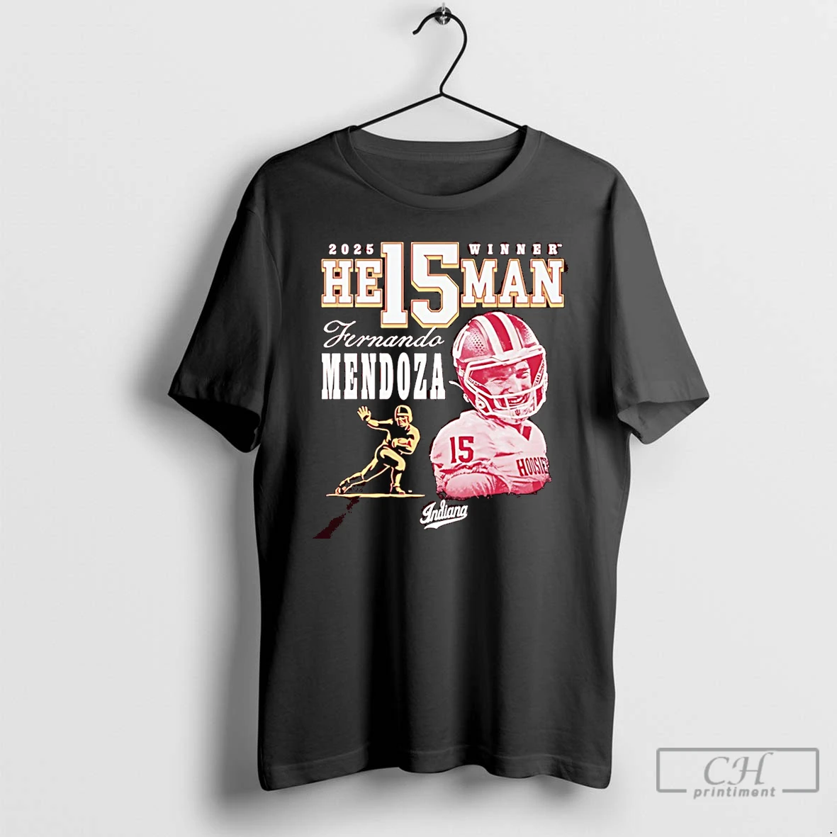 Premium Fernando Mendoza Indiana Hoosiers 2025 Heisman Winner Graphic Christmas T Shirts Sweater Hoodie