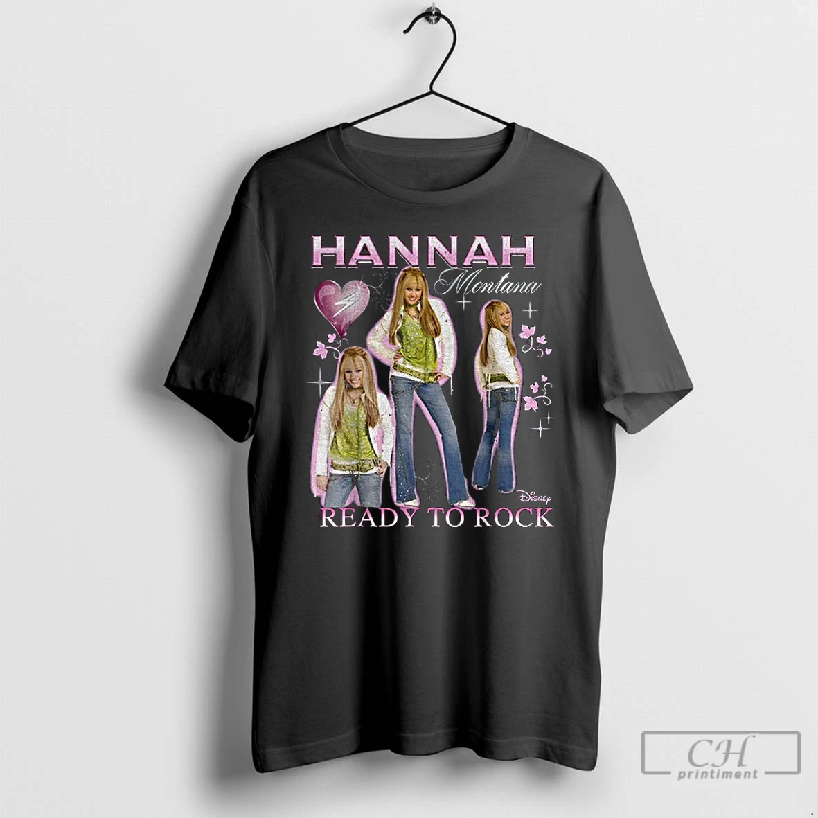 Premium Hannah Montana Ready To Rock Disney T Shirts Sweater Hoodie
