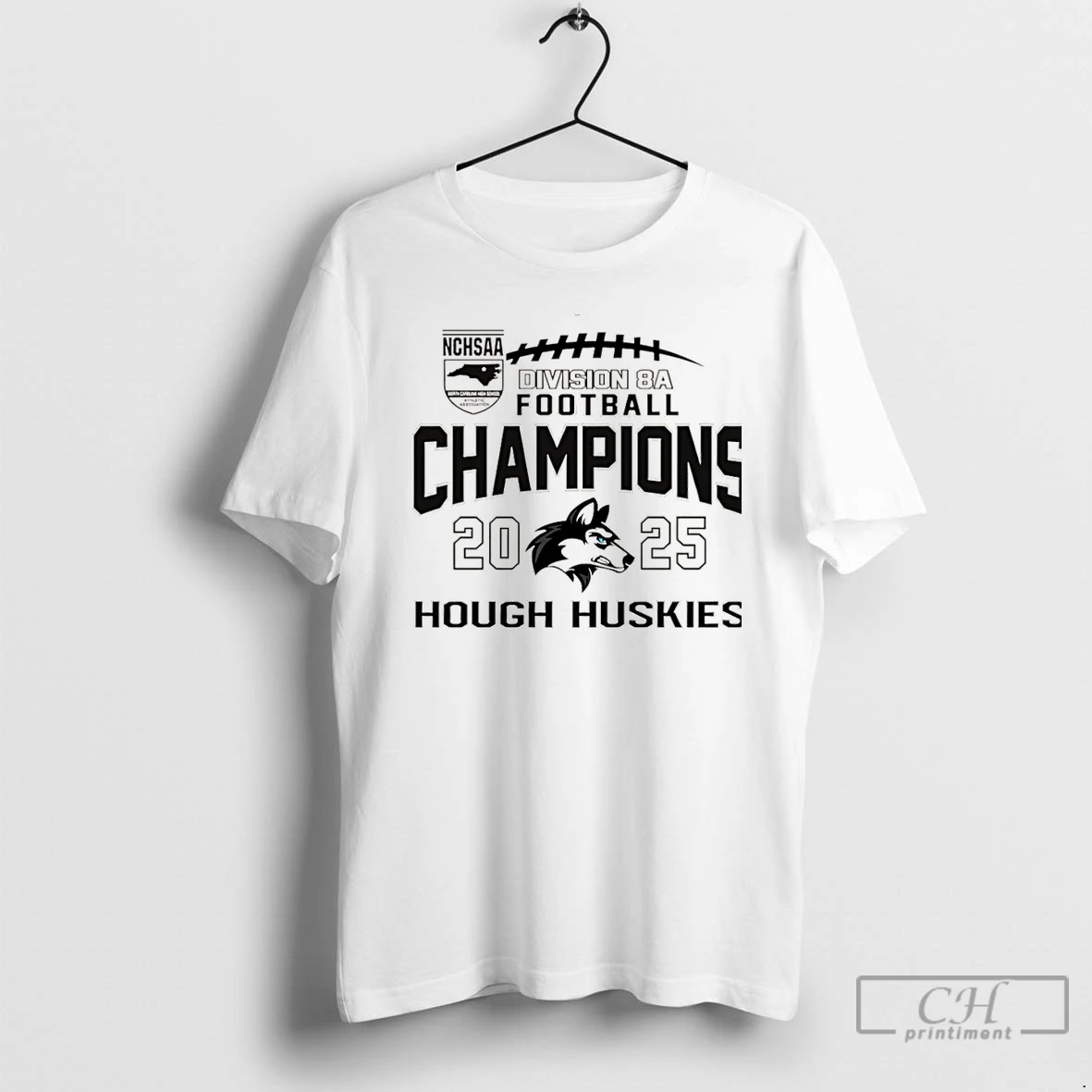 Premium Hough Huskies 2025 Nchsaa Division 8a Football Champions Christmas T Shirts Sweater Hoodie