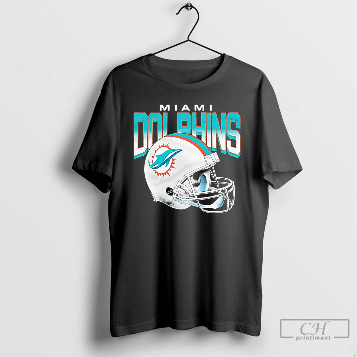 Premium Miami Dolphins Gradient Helmet T Shirts Sweater Hoodie