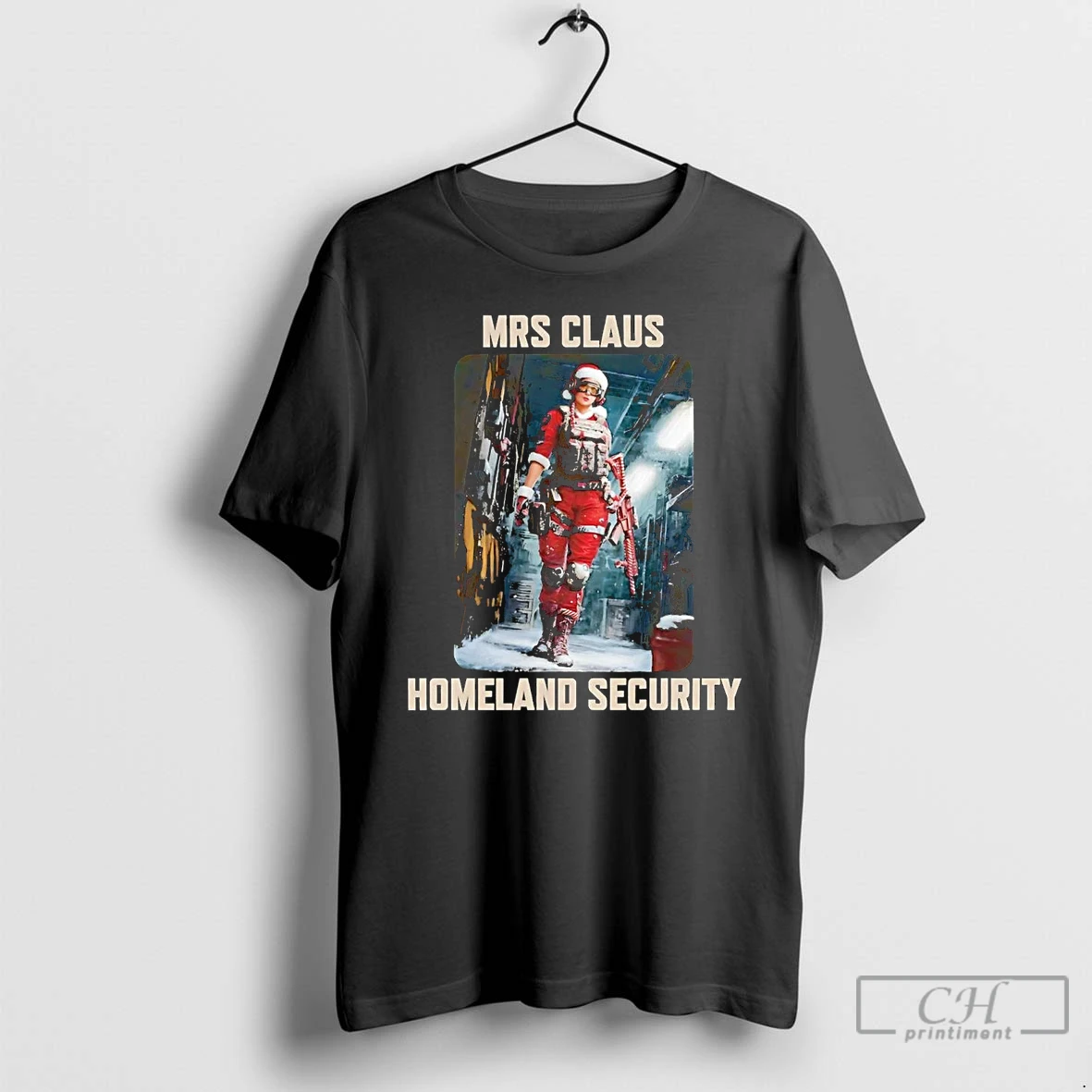 Premium Mrs Claus Homeland Security Christmas T Shirts Sweater Hoodie