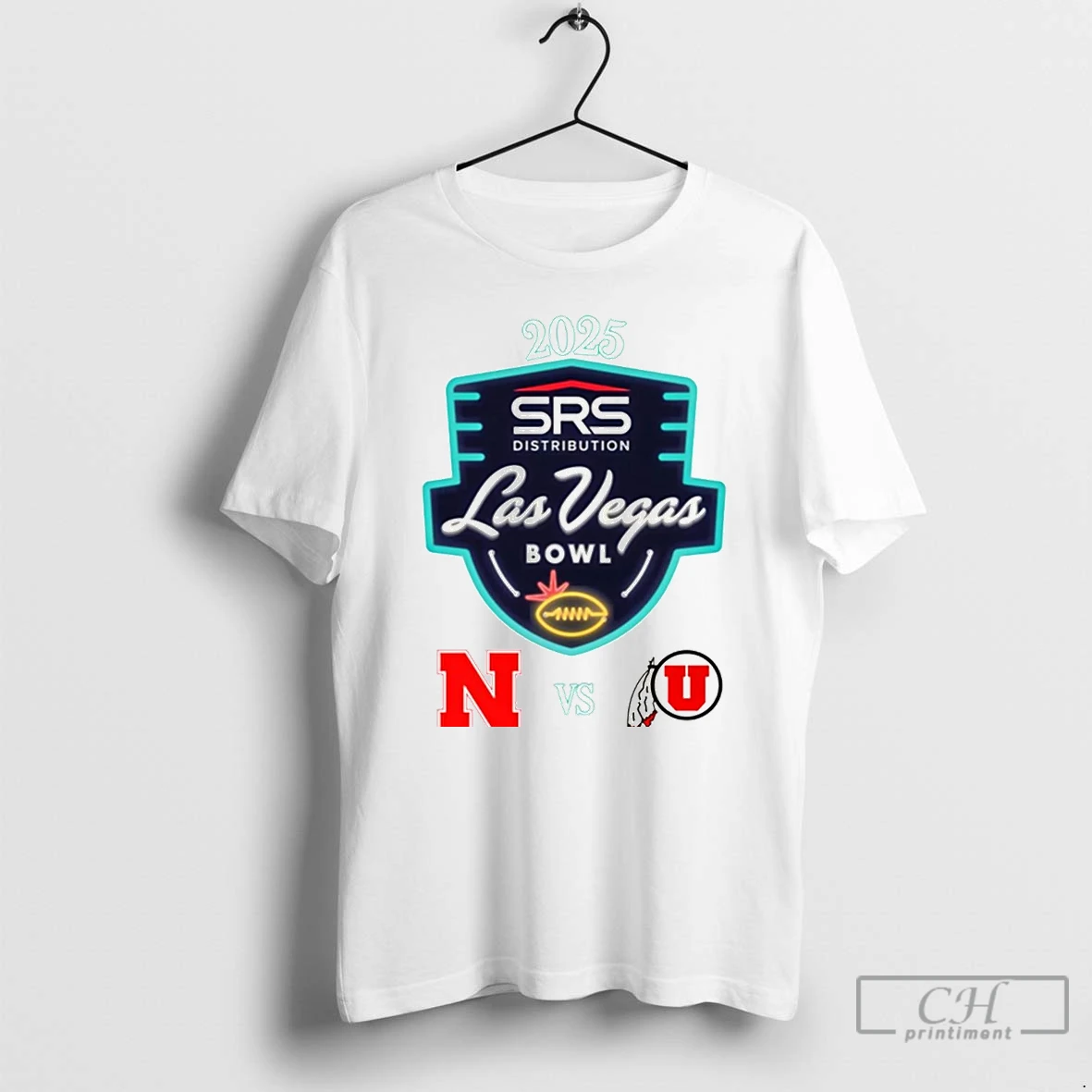 Premium Nebraska Cornhuskers Vs Utah Utes 2025 Las Vegas Bowl T Shirts Sweater Hoodie