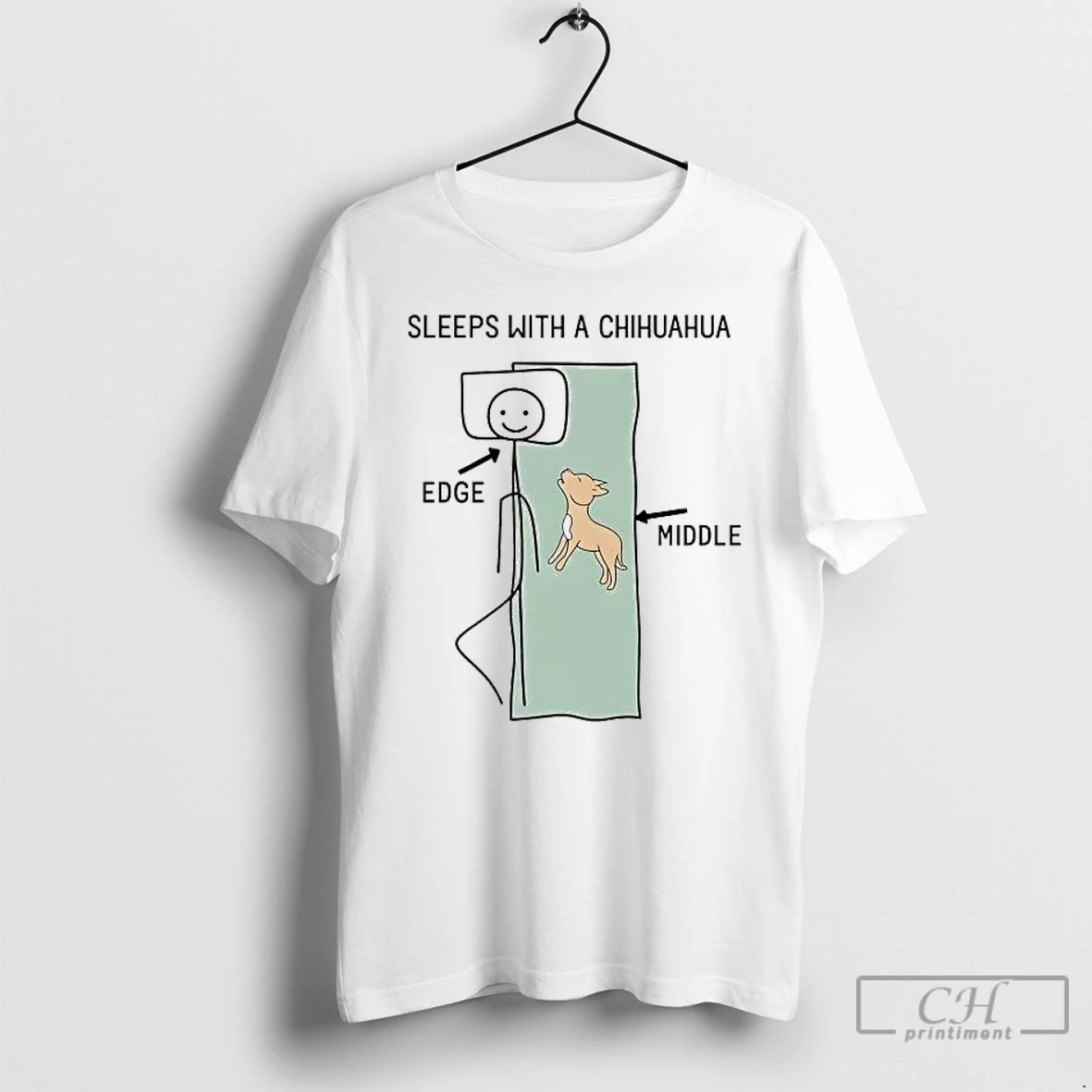 Premium Sleeps With A Chihuahua Edge Middle T Shirts Sweater Hoodie