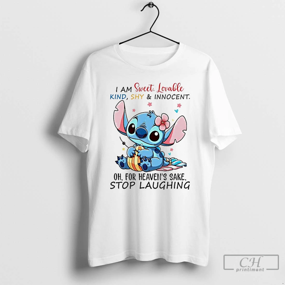 Premium Stitch I Am Sweet Lovable Kind Shy And Innocent T Shirts Sweater Hoodie