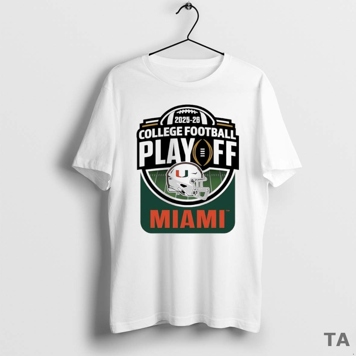 Top 2025 2026 Cfp College Football Playoffs Miami Hurricanes Helmet Circle T Shirt Sweater