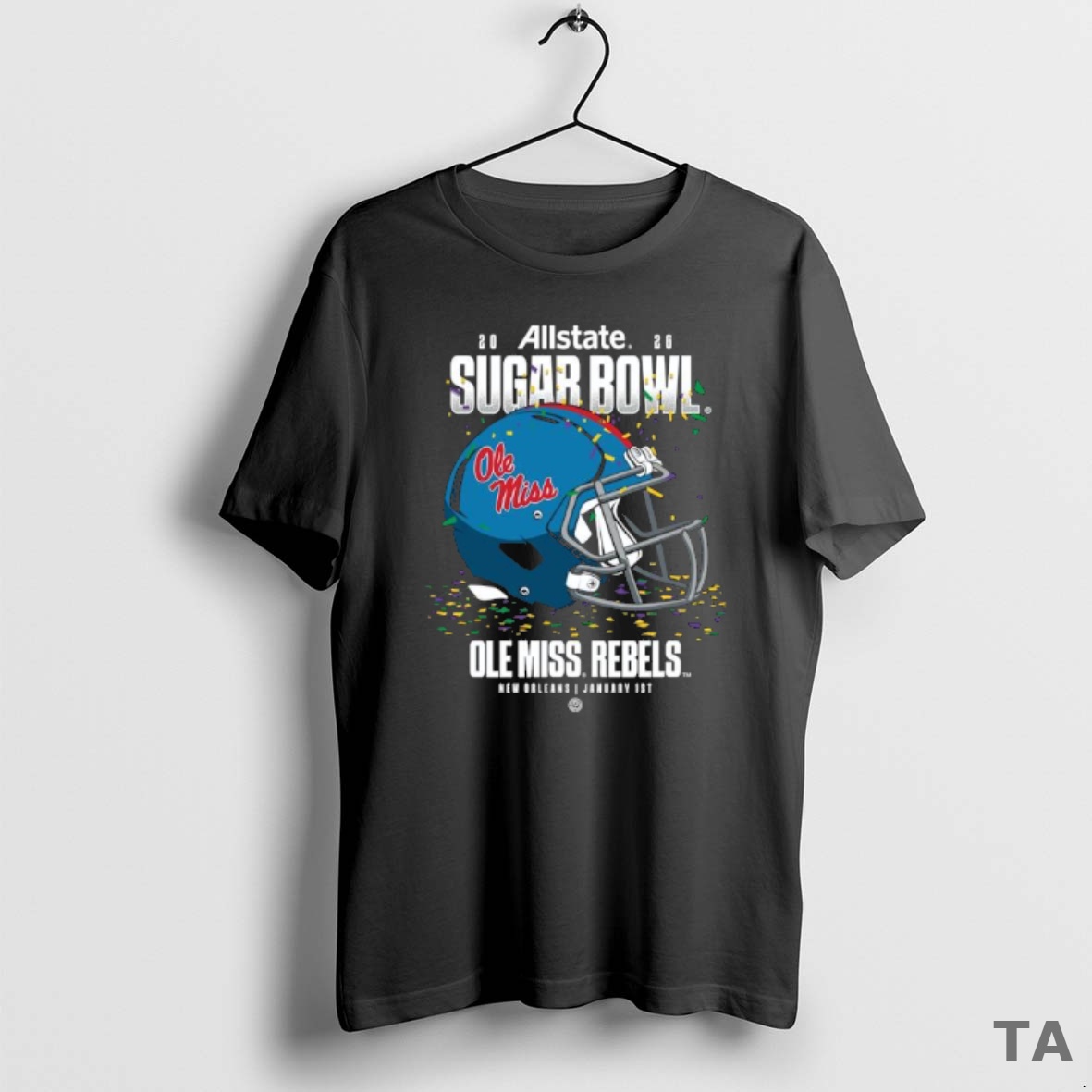 Top Allstate Sugar Bowl Ole Miss Rebels Helmet T Shirt Sweater