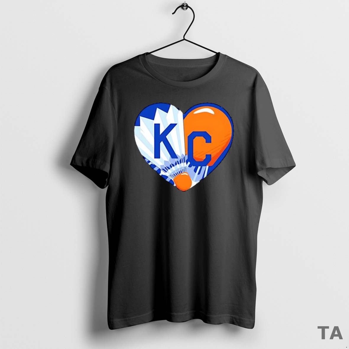 Top Awesome Shuttlecock Kc Heart T Shirt Sweater