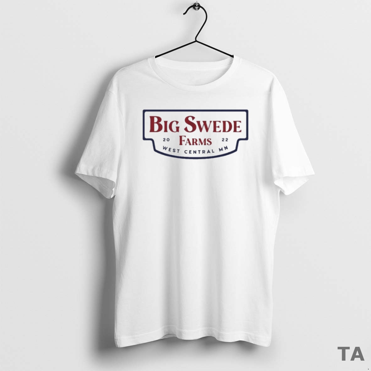 Top Big Swede Farms West Central Mn Patriotic Logo T Shirt Sweater