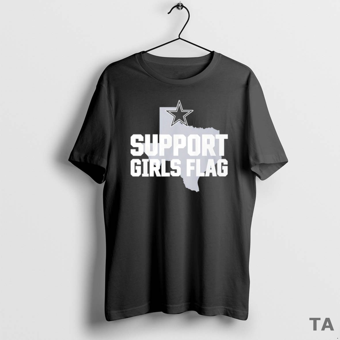 Top Dallas Cowboys Support Girls Flag T Shirt Sweater