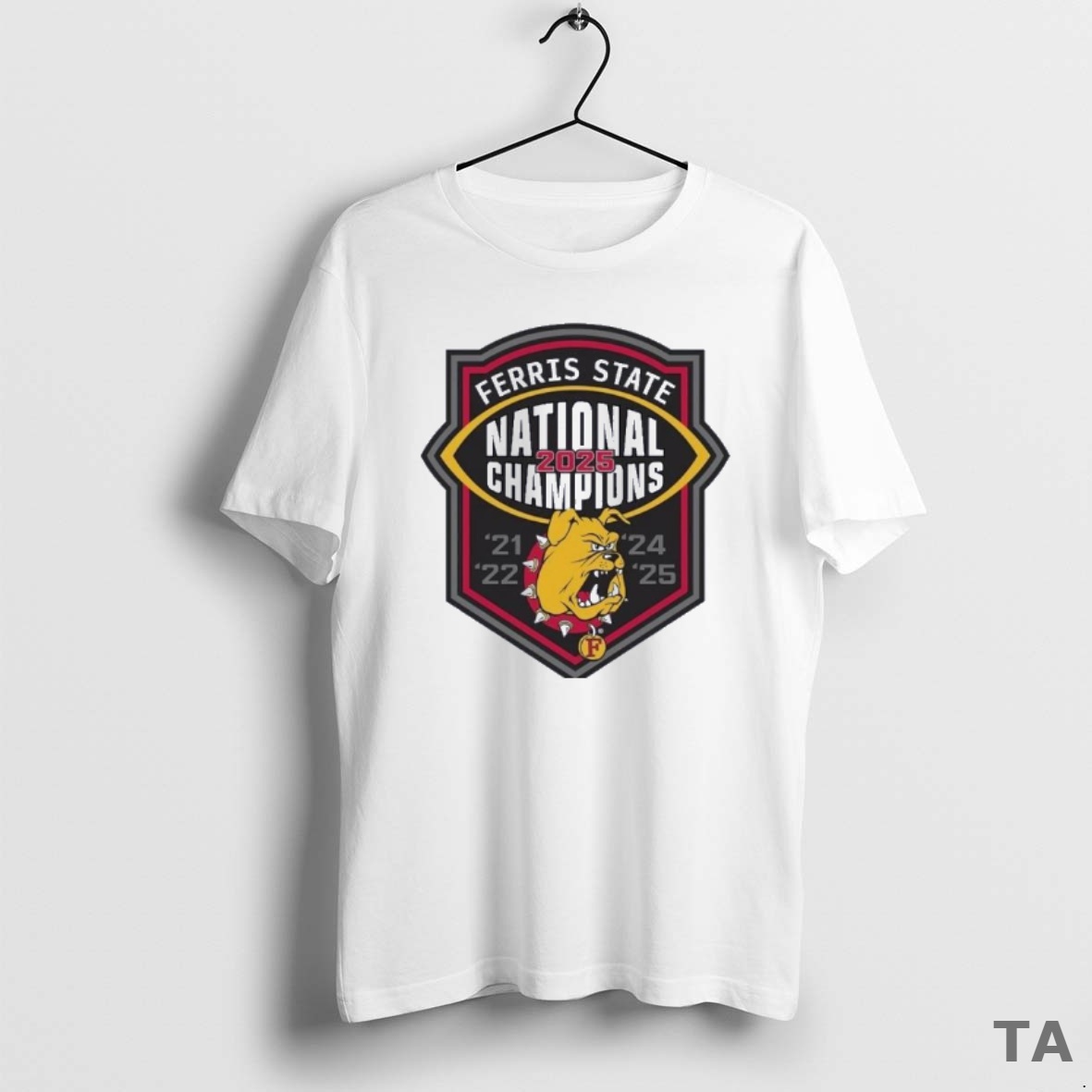 Top Ferris State Bulldogs Ncaa Division Ii National Championship 5 Time T Shirt Sweater
