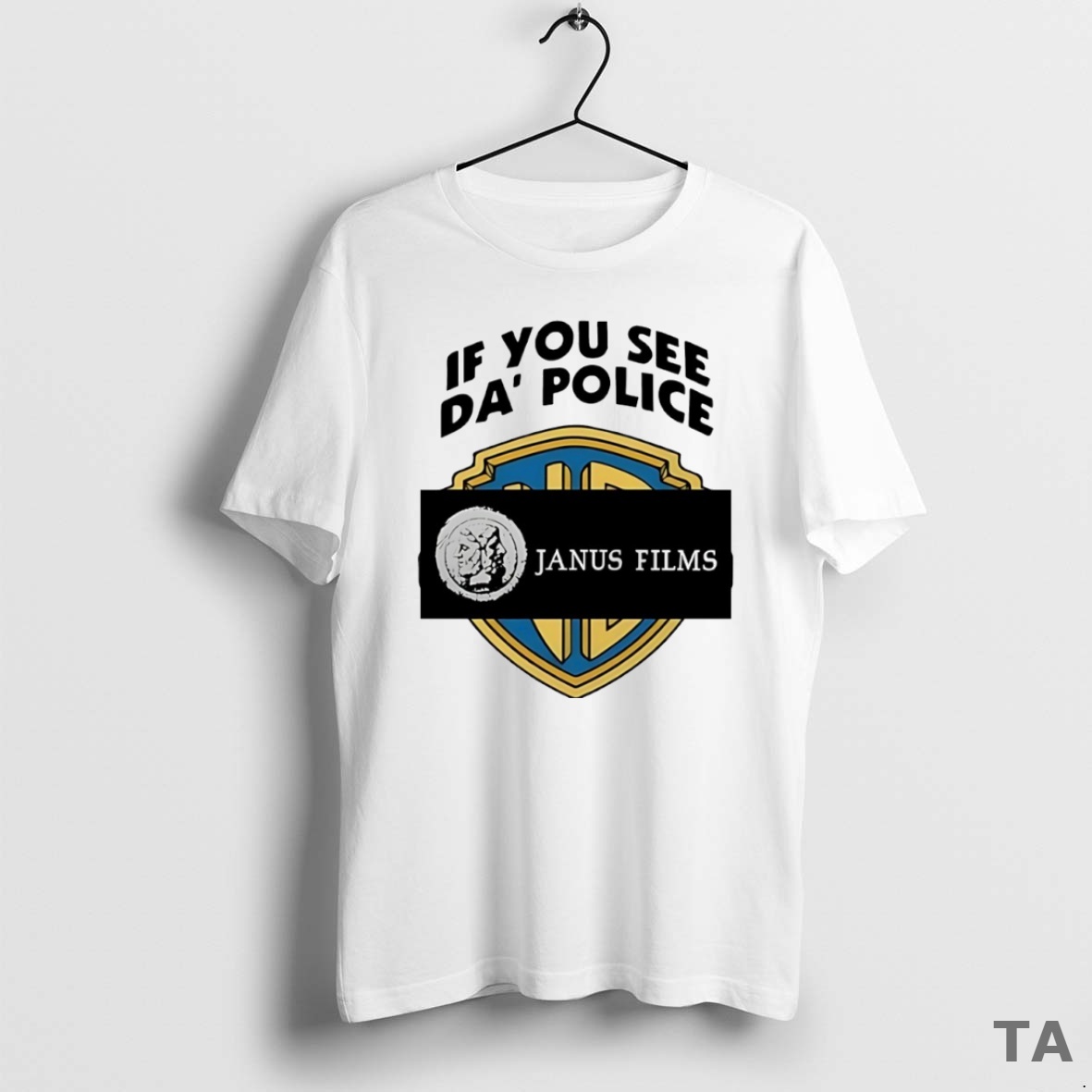 Top If You See Da Police Janus Films Circle T Shirt Sweater