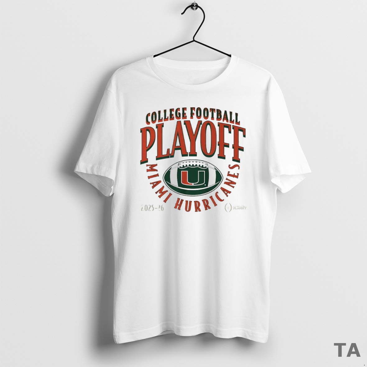 Top Miami Hurricanes 2025 2026 College Football Playoff Curve Logo Circle T Shirt Sweater