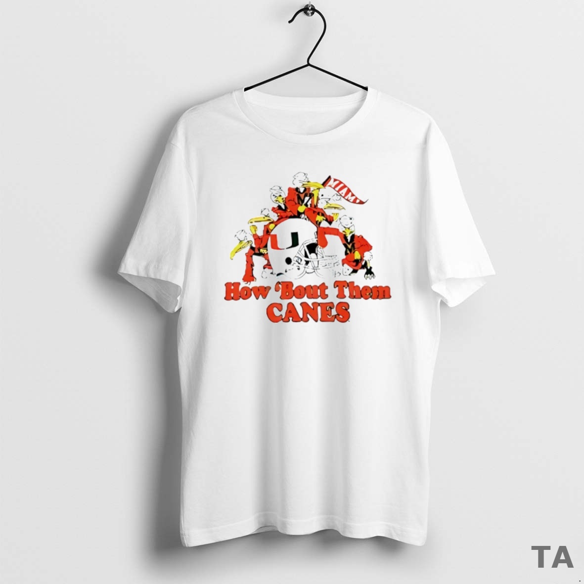 Top Miami Hurricanes How Bout Them Canes Helmet Circle T Shirt Sweater