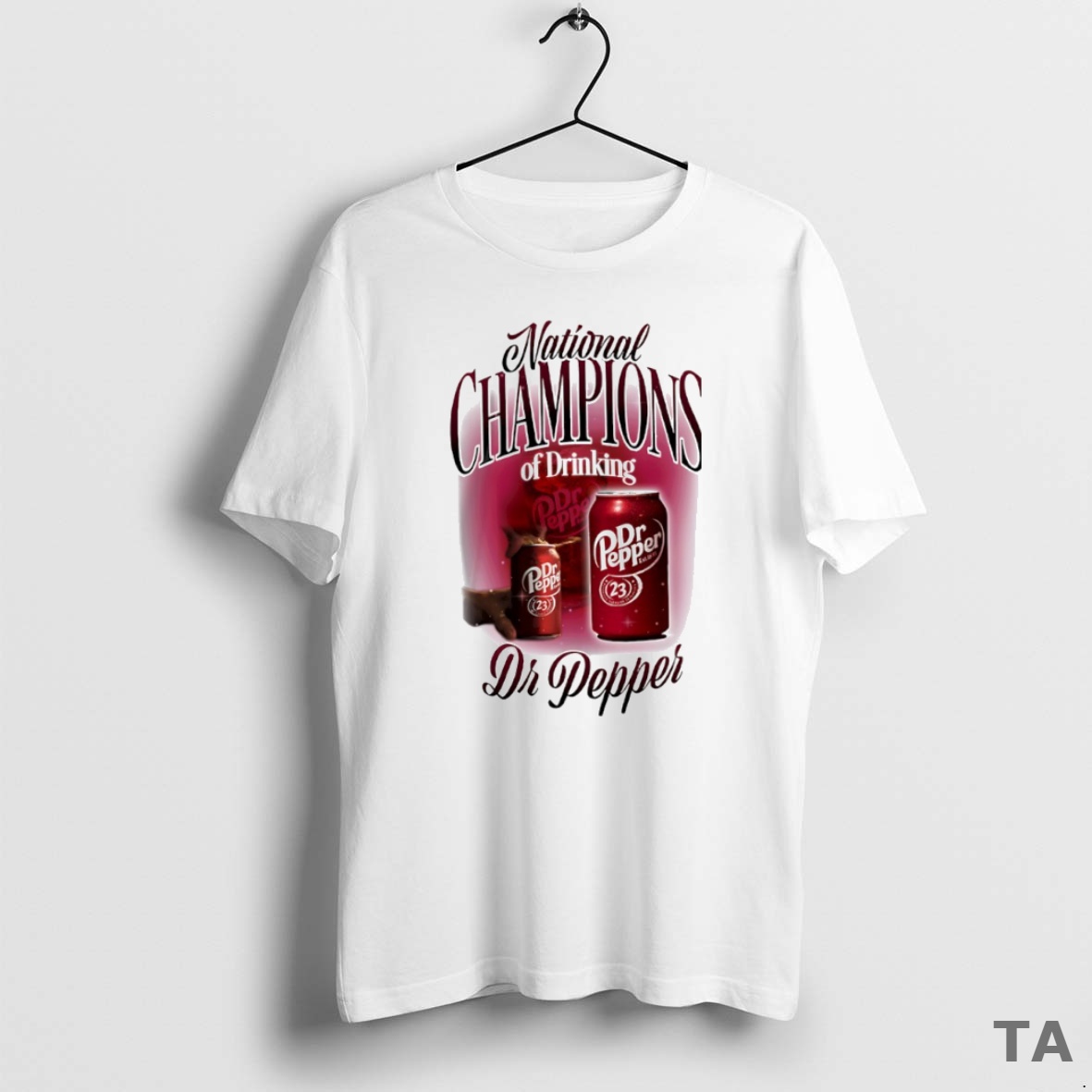 Top National Champions Dr Pepper Graphic Circle T Shirt Sweater
