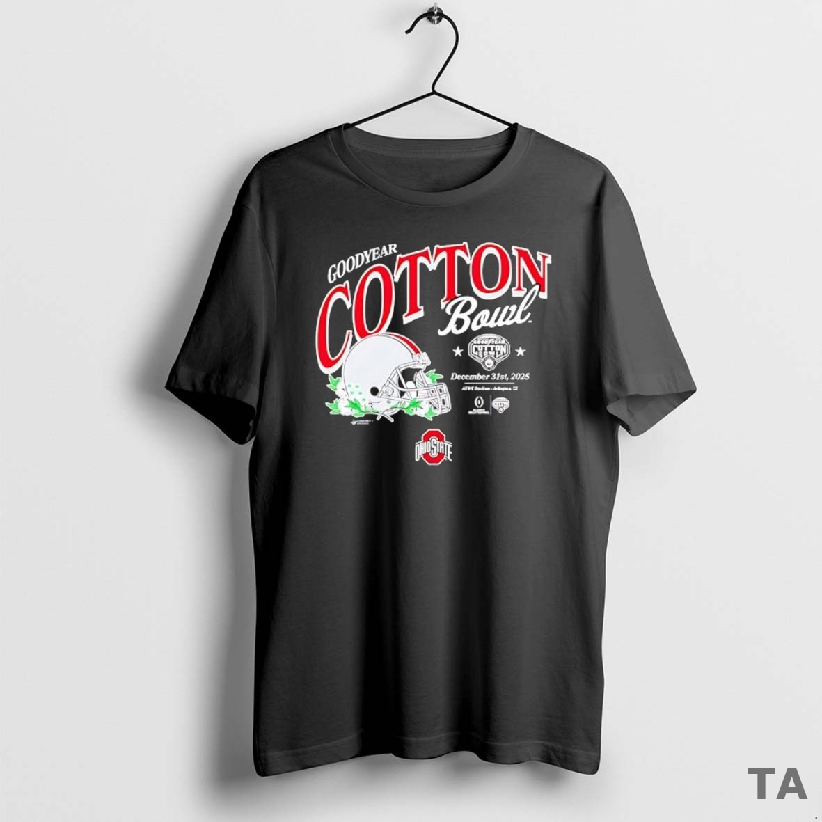 Top Ohio State Buckeyes Football 2025 Cotton Bowl Helmet T Shirt Sweater