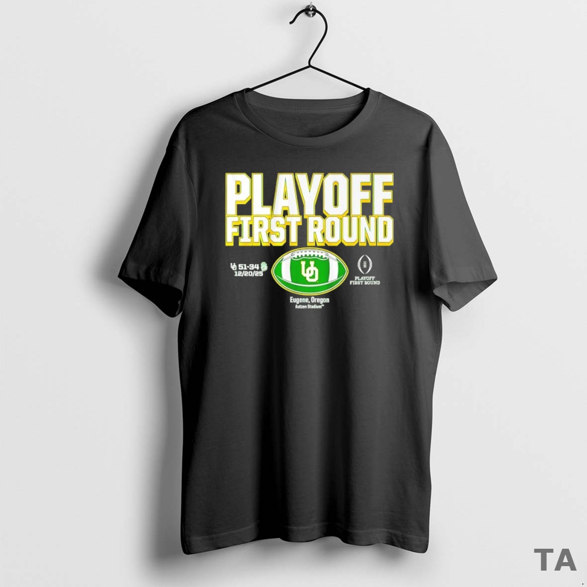 Top Playoff First Round Oregon Ducks 2025 Cfp Winner T Shirt Sweater