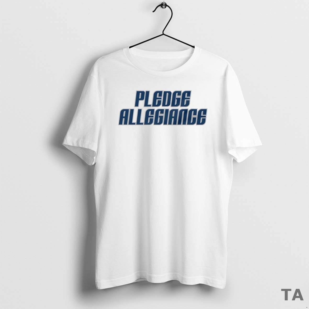 Top Pledge Allegiance White Dallas Mavericks Circle T Shirt Sweater