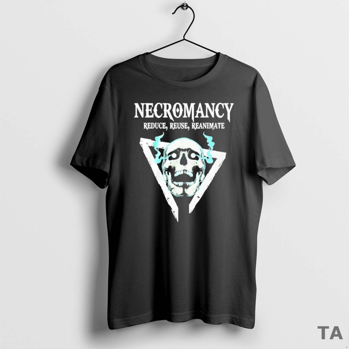 Top Skull Necromancy Reduce Reuse Reanimate T Shirt Sweater