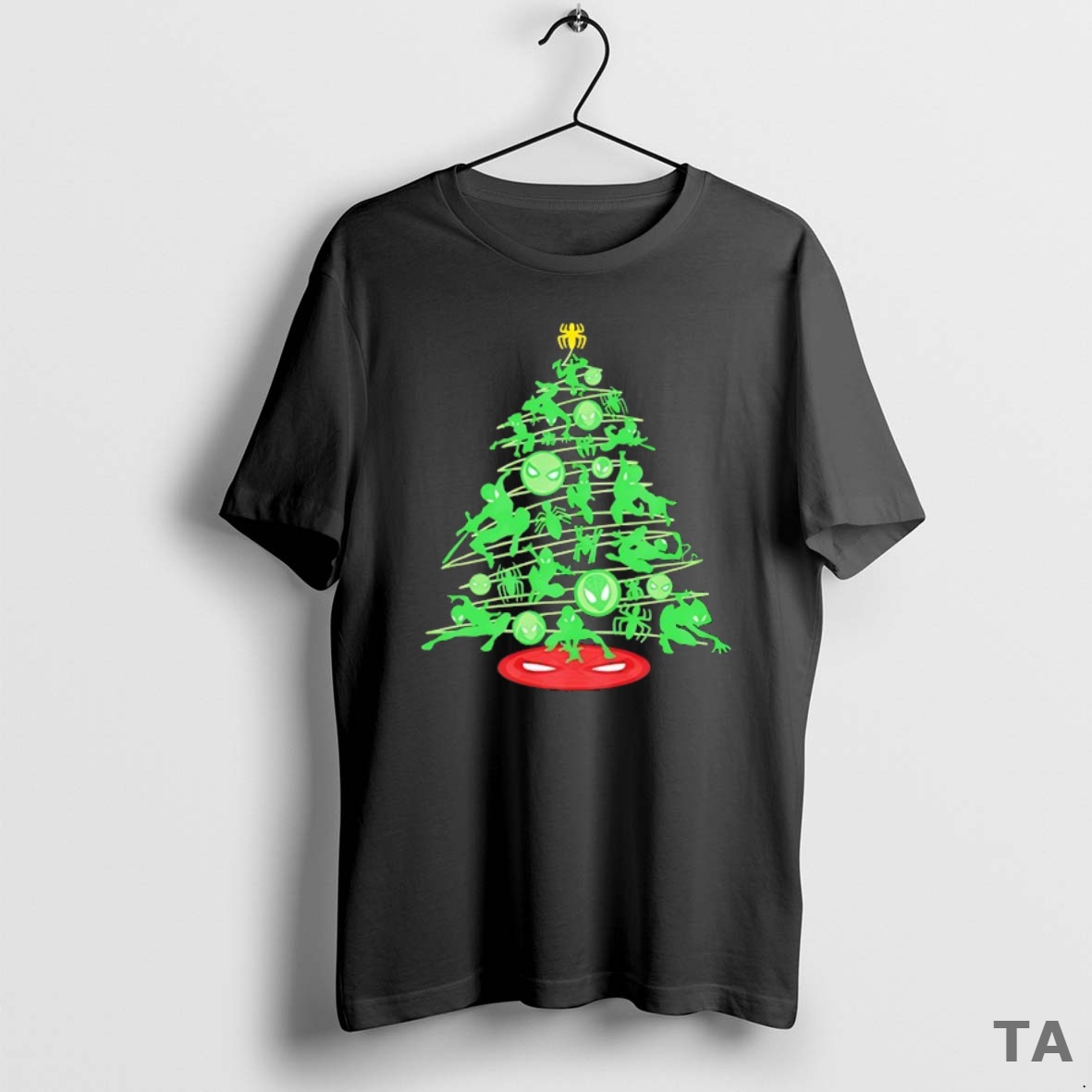 Top Spider Man Tree Merry Christmas T Shirt Sweater