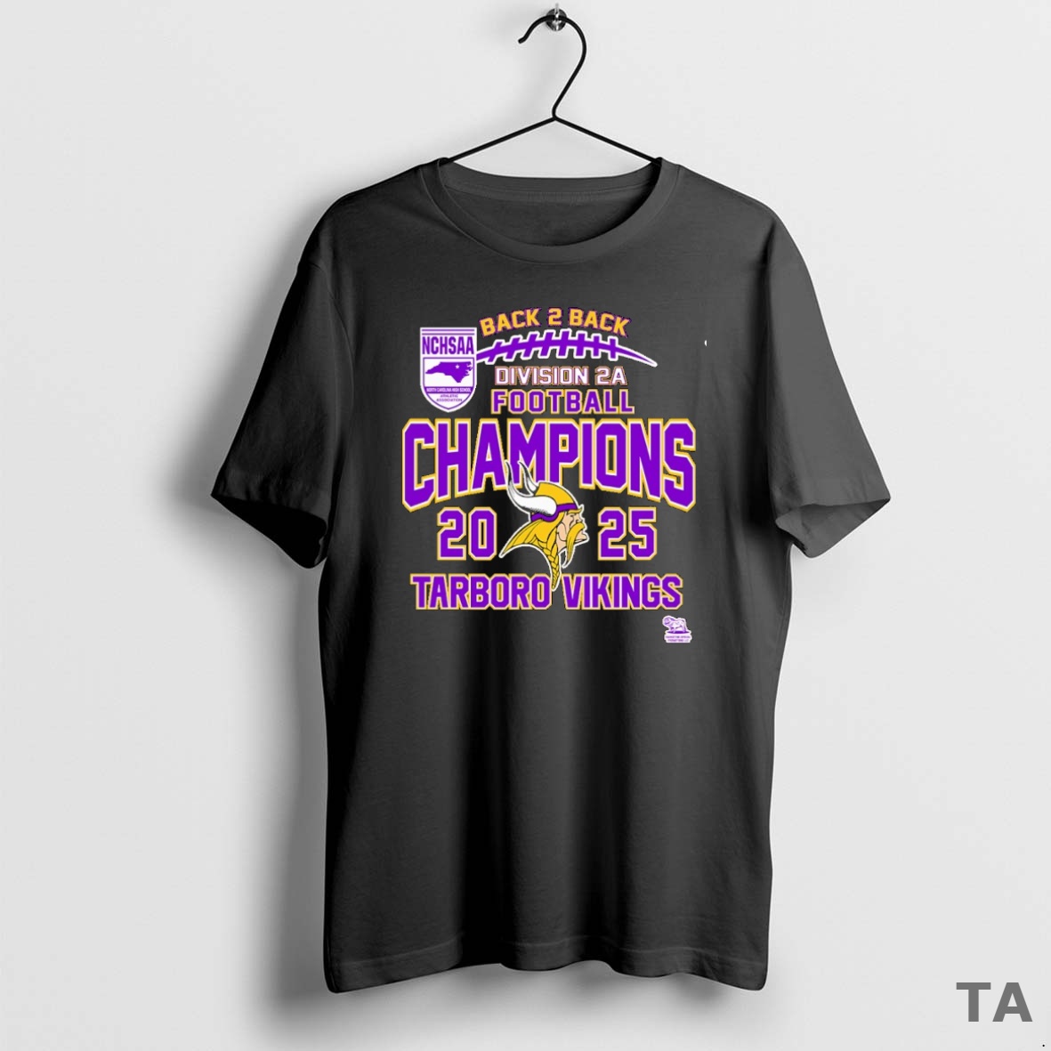 Top Tarboro Vikings Nchsaa Division 2a Football Champions 2025 T Shirt Sweater