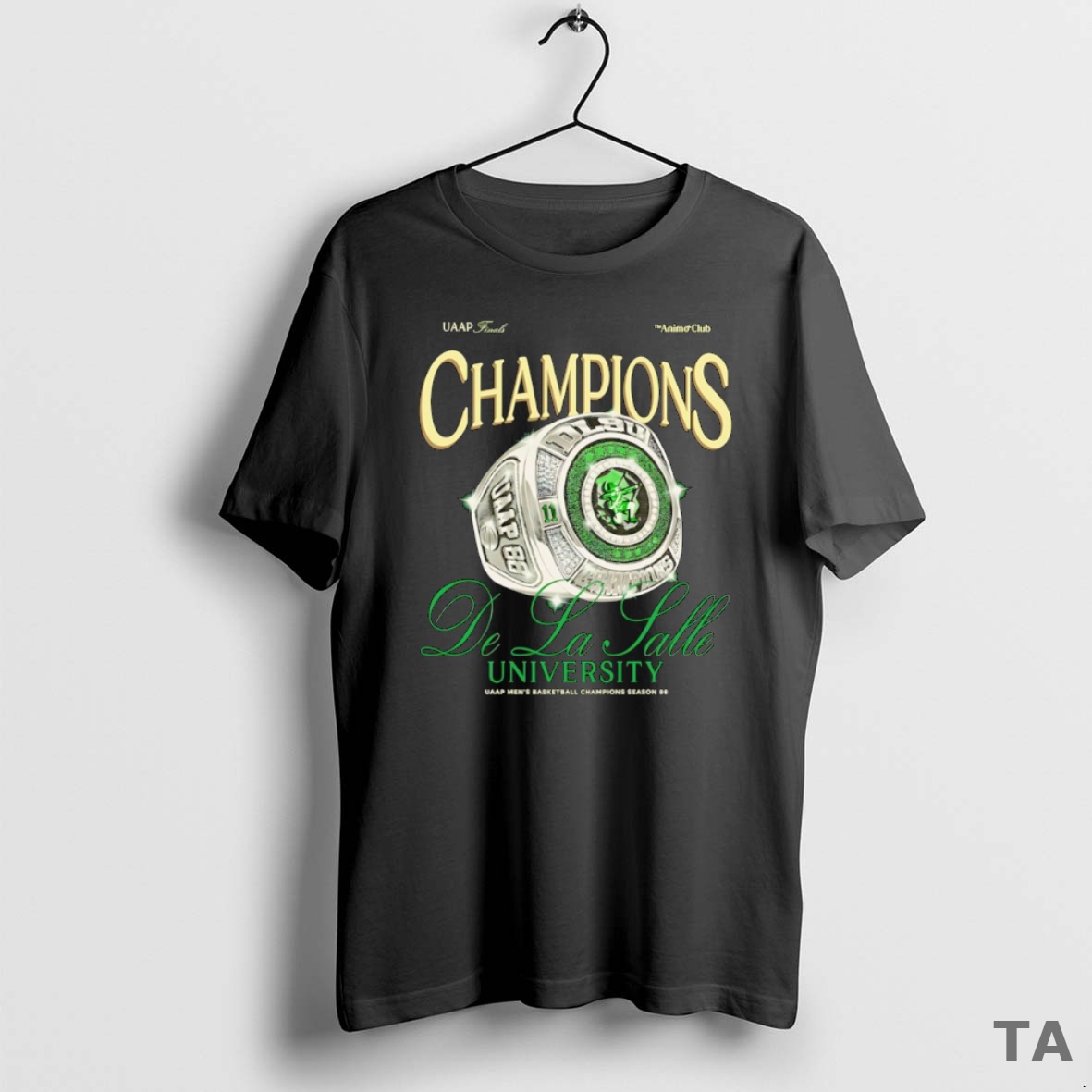 Top The Animo Club Uaap Finals Champions De La Salle University Uaap Mens Basketball Champions Season 88 Ring T Shirt Sweater