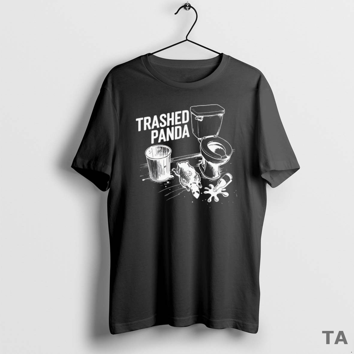 Top Trashed Panda Raccoon T Shirt Sweater