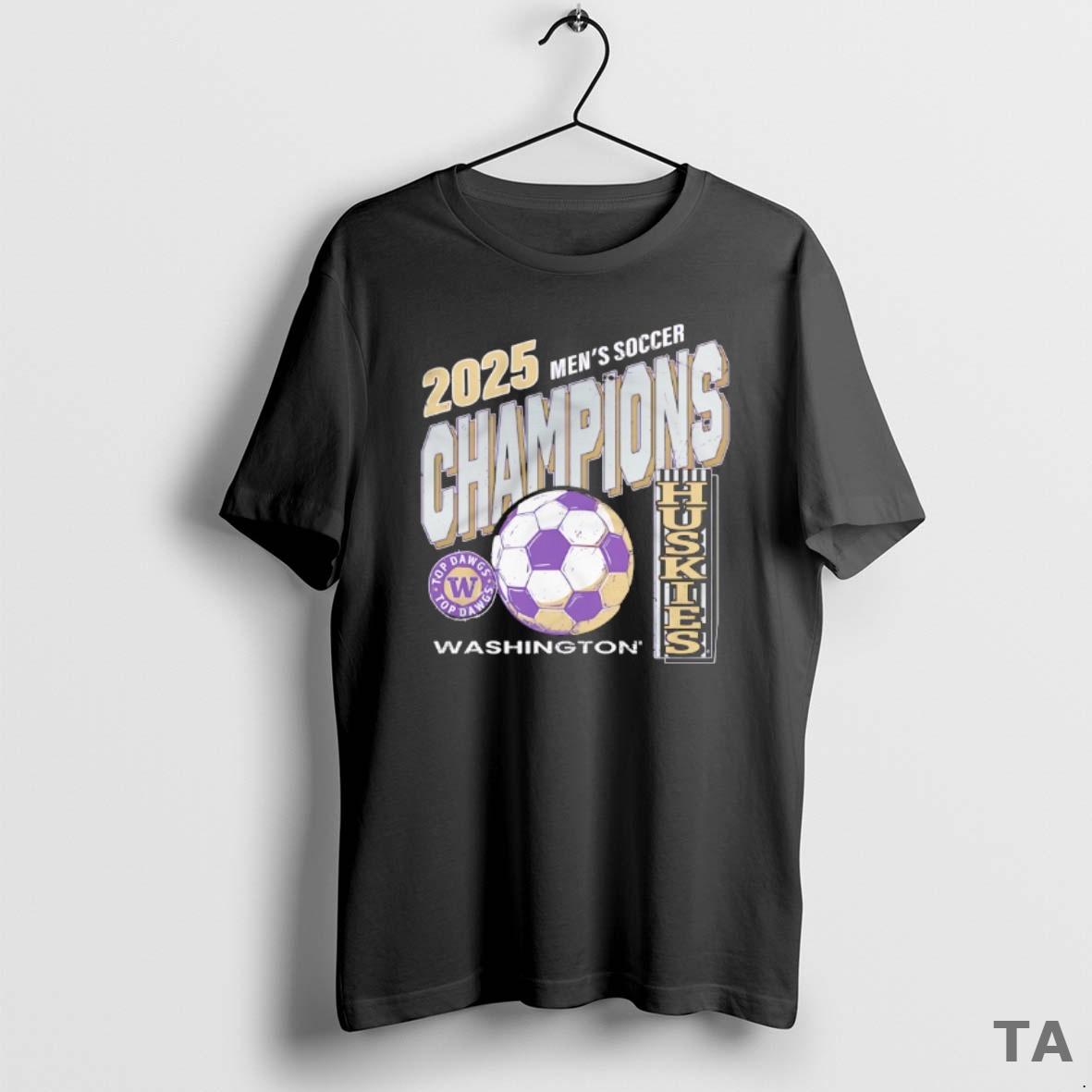 Top Washington Huskies Mens Soccer 2025 Champions T Shirt Sweater
