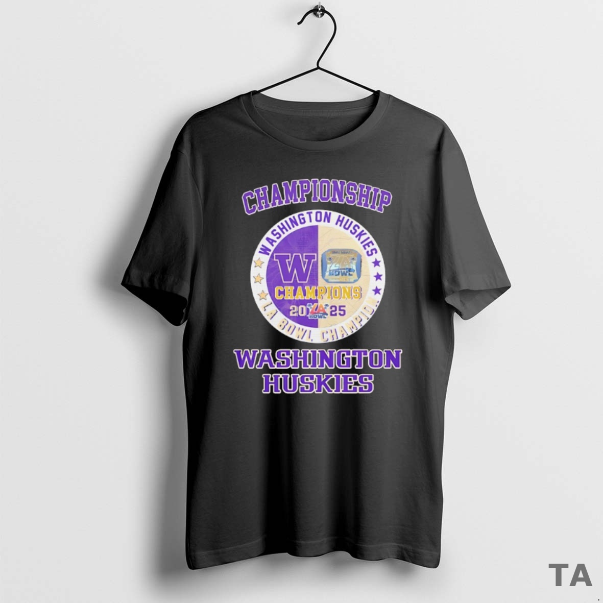 Top Washington Huskies Football Championship La Bowl Champion 2025 T Shirt Sweater