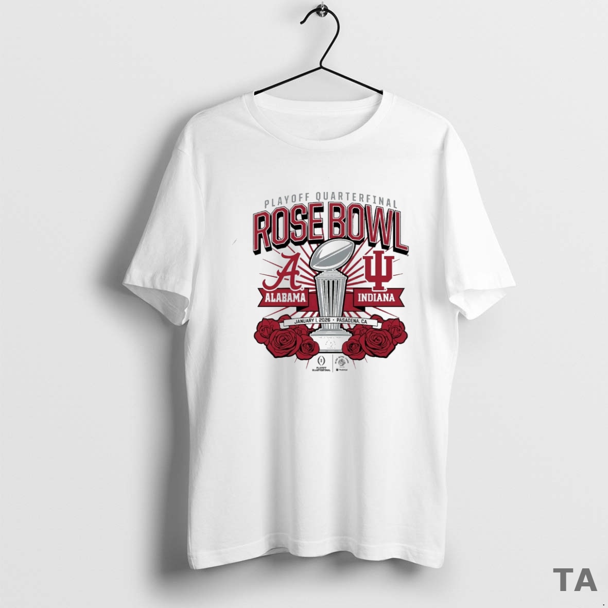 Top Indiana Hoosiers And Alabama Crimson Tide 2025 College Football Playoff Rose Bowl Matchup Jan 1 2026 Pasadena Ca T Shirt Sweater