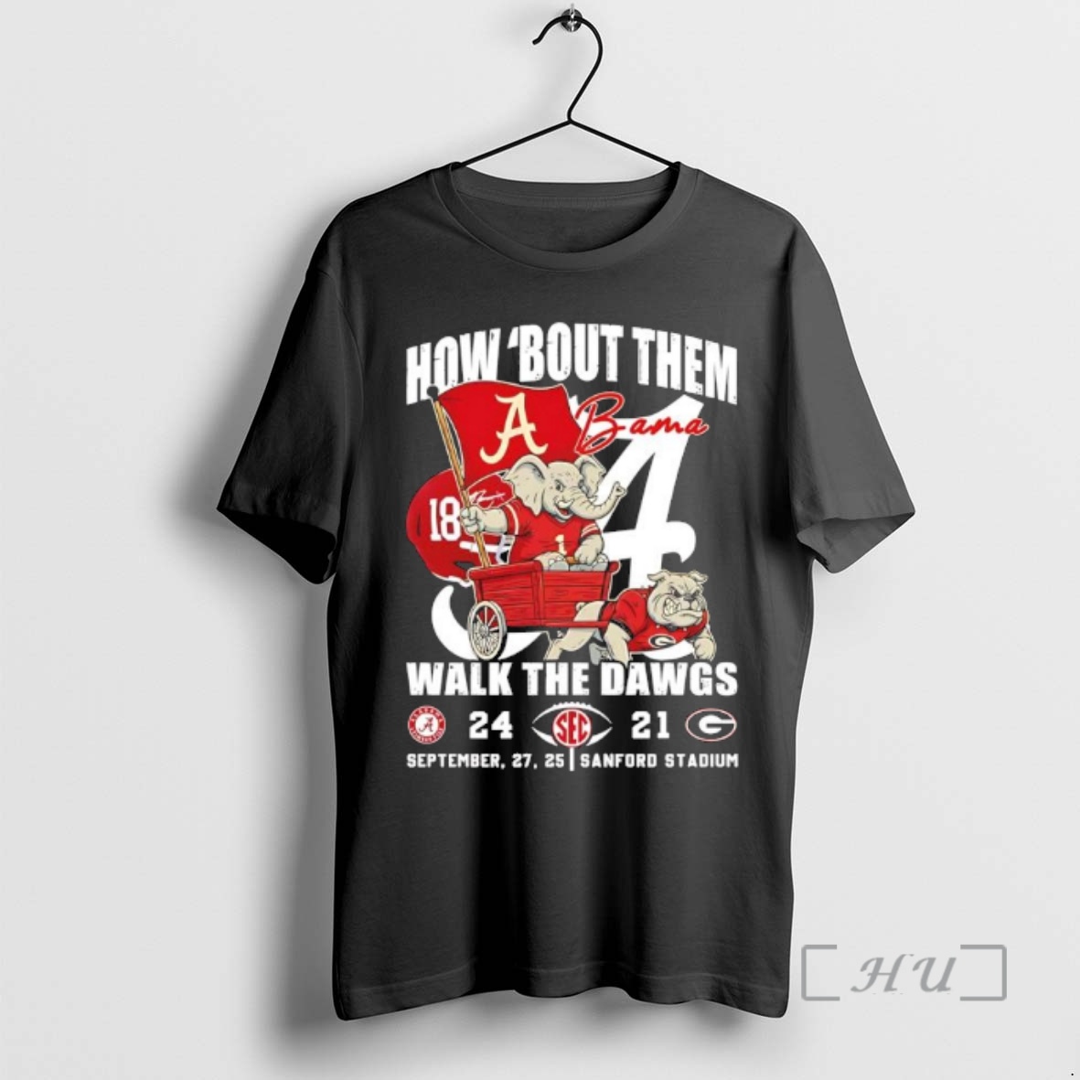 Trending Alabama 18 Beat Georgia 24 21 How Bout Them Walk The Dawgs 2025 Premium T Shirts Sweater Hoodie