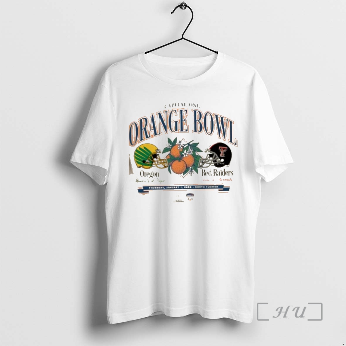 Trending Capital One Orange Bowl Texas Tech Vs Oregon Ducks 2026 Thursday January 1 2026 Premium T Shirts Sweater Hoodie