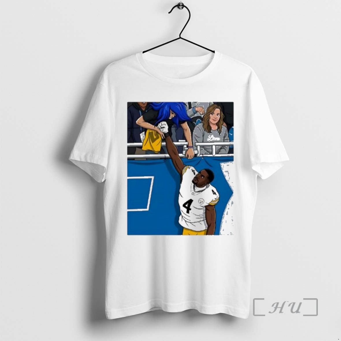 Trending Dk Metcalf Punched A Detroit Art Picture Premium T Shirts Sweater Hoodie