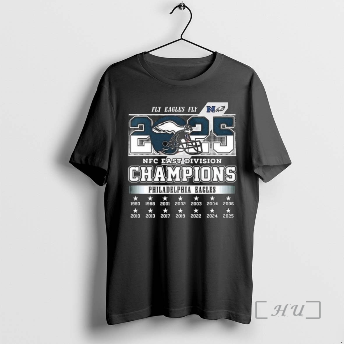 Trending Fly Eagles Fly Philadelphia Eagles Nfc East Champions 2025 Premium T Shirts Sweater Hoodie