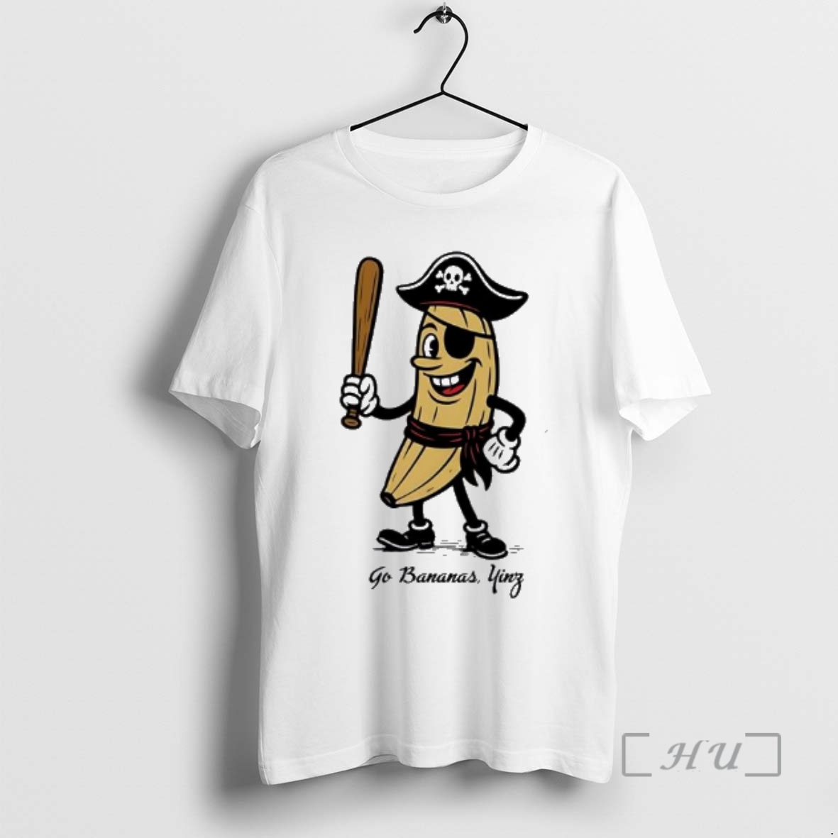 Trending Go Bananas Yinz Cute Funny Baseball Premium T Shirts Sweater Hoodie