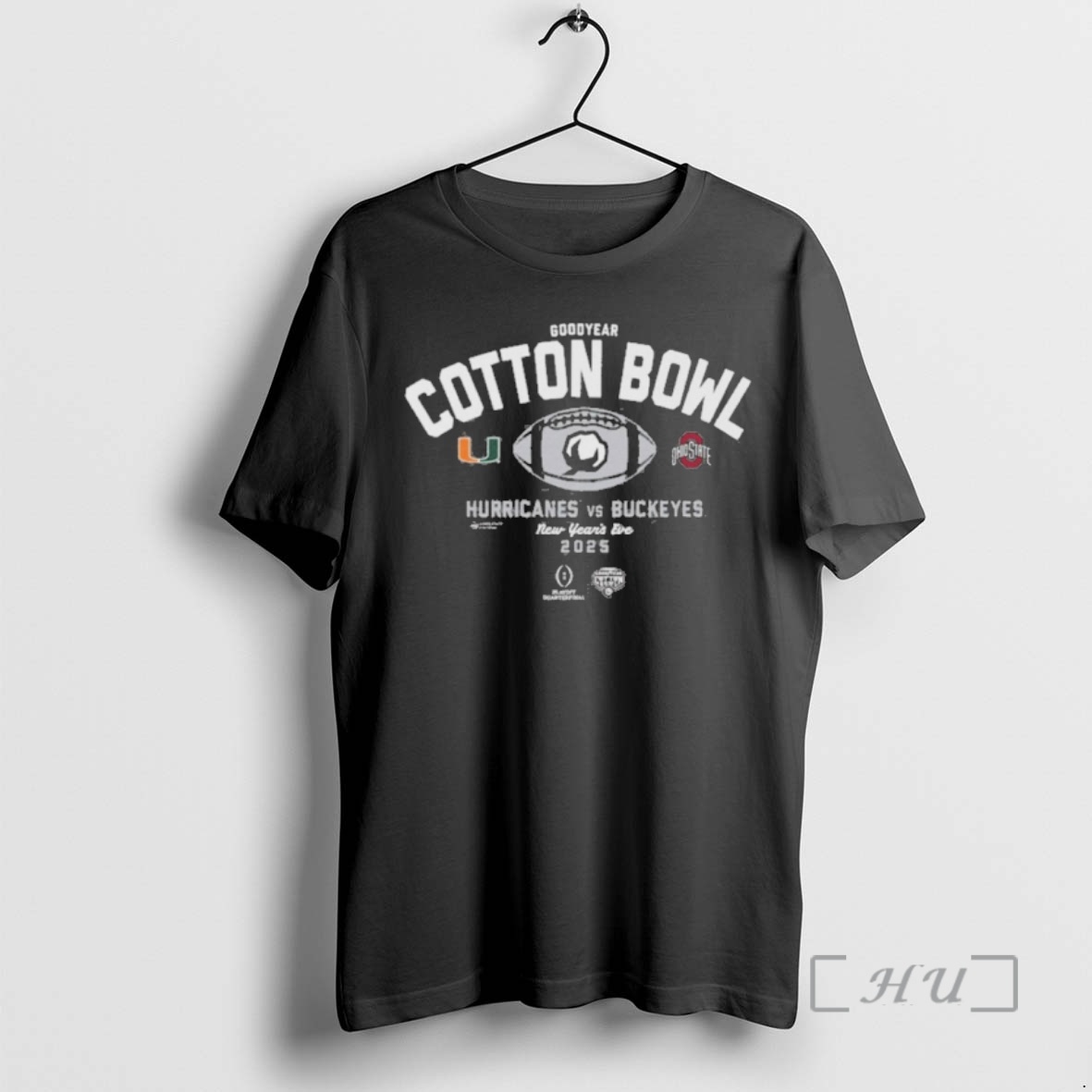Trending Goodyear Cotton Bowl Hurricanes Vs Buckeyes New Years Eve 2025 Premium T Shirts Sweater Hoodie