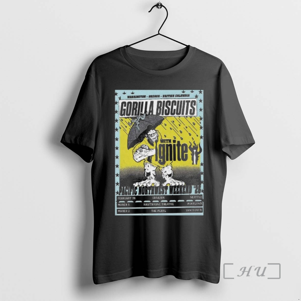Trending Gorilla Biscuits Pacific Northwest Weekend 2026 Shows Premium T Shirts Sweater Hoodie