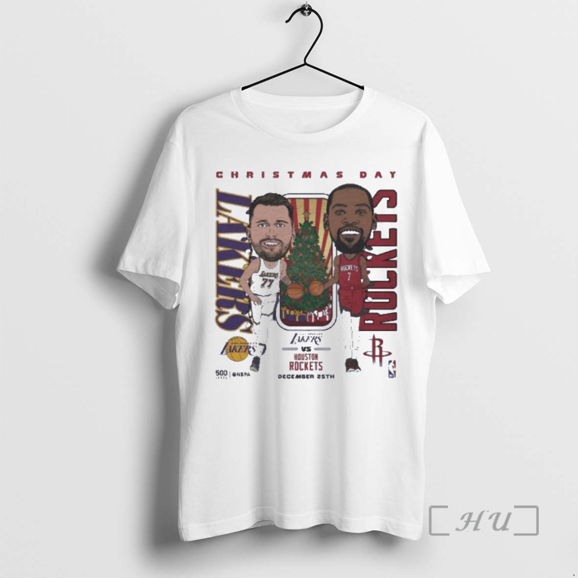 Trending Luka Doncic Vs Kevin Durant 2025 Nba Christmas Day Match Up Premium T Shirts Sweater Hoodie