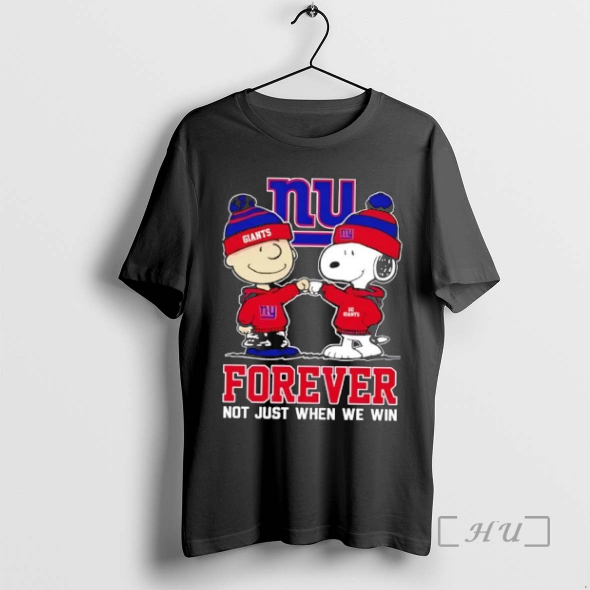 Trending New York Giants Charlie Brown And Snoopy Forever Not Just When We Win Premium T Shirts Sweater Hoodie