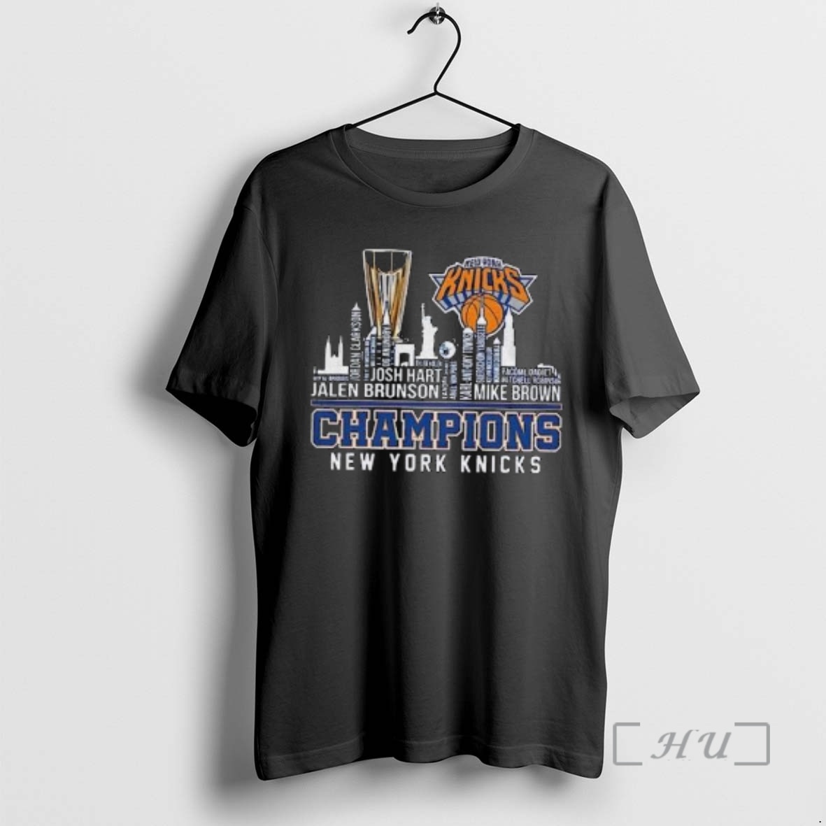 Trending New York Knicks Basketball 2025 Nba Cup Champions Skyline City Names Circle Black Premium T Shirts Sweater Hoodie