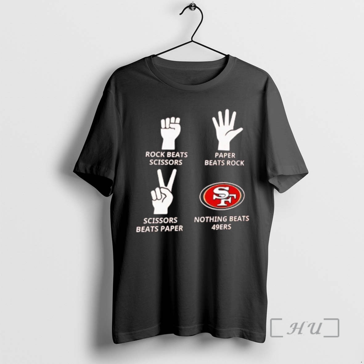 Trending Rock Paper Scissors Nothing Beats The San Francisco 49ers Premium T Shirts Sweater Hoodie