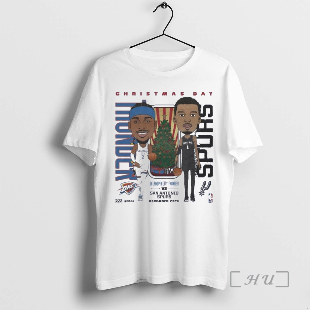 Trending Shai Gilgeous Alexander Vs Victor Wembanyama 2025 Nba Christmas Day Match Up Premium T Shirts Sweater Hoodie