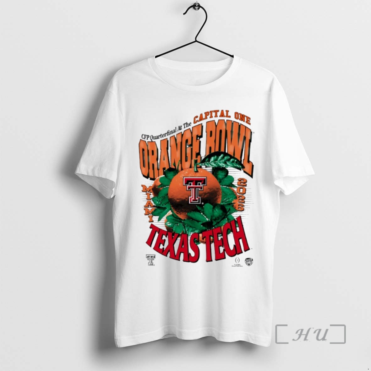 Trending Texas Tech Red Raiders 2026 Cfp Quarterfinal At The Capital One Orange Bowl Bound Circle Premium T Shirts Sweater Hoodie