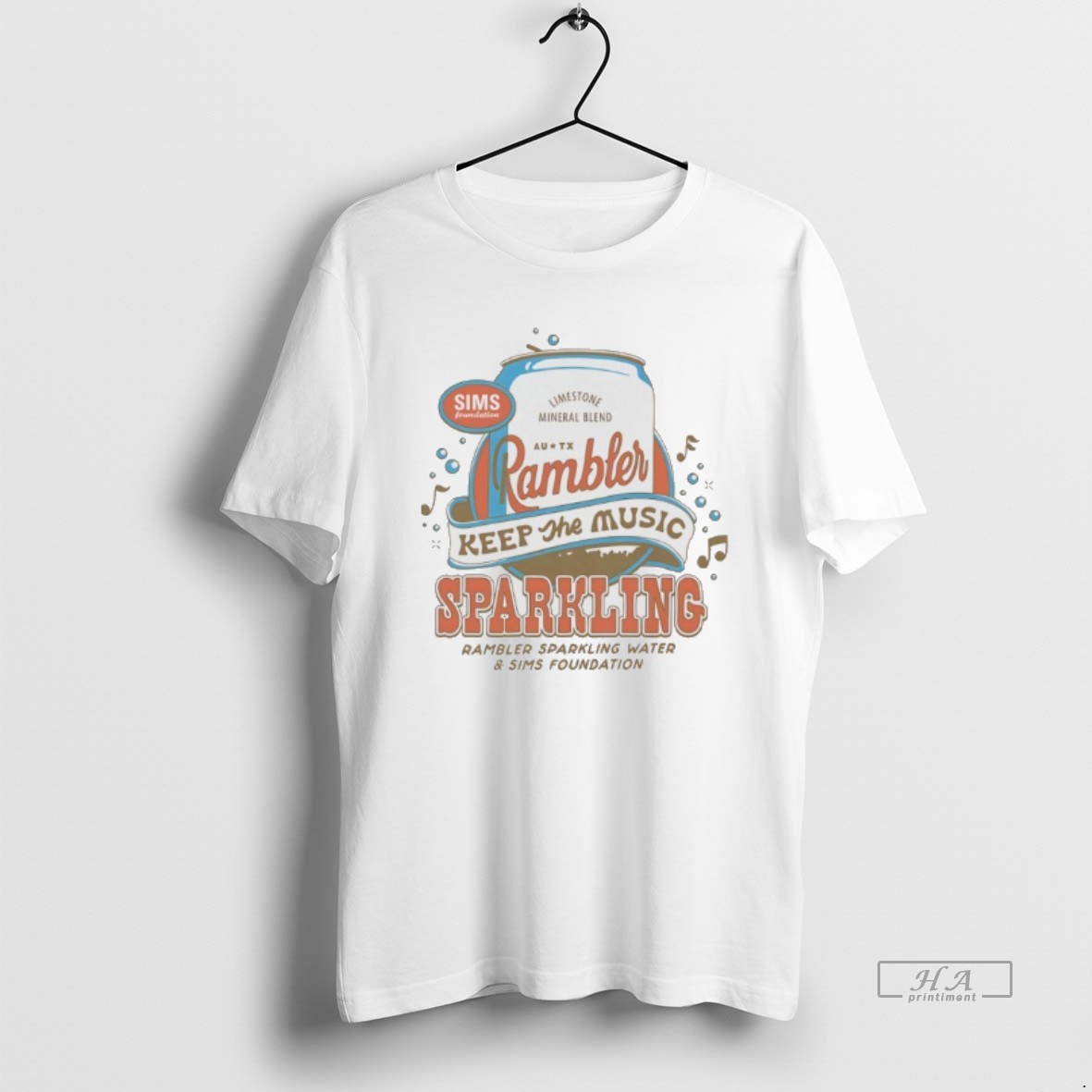 Official Rambler Keep The Music Sparkling T Shirt