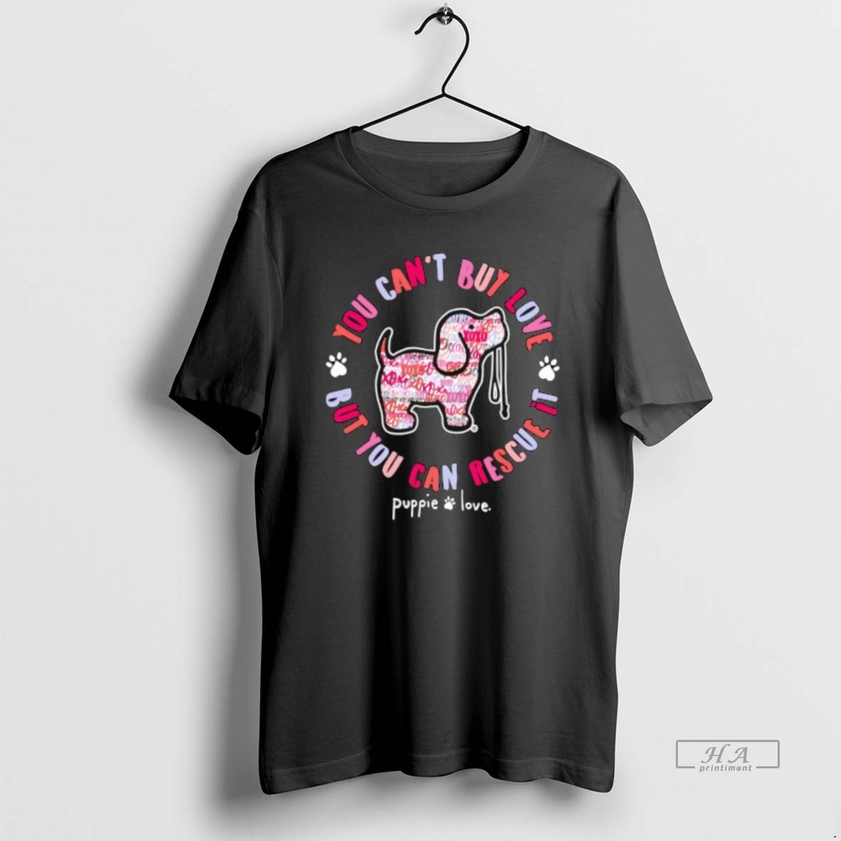 Official You Cant Buy Love But You Can Rescue It Puppie Love T Shirt