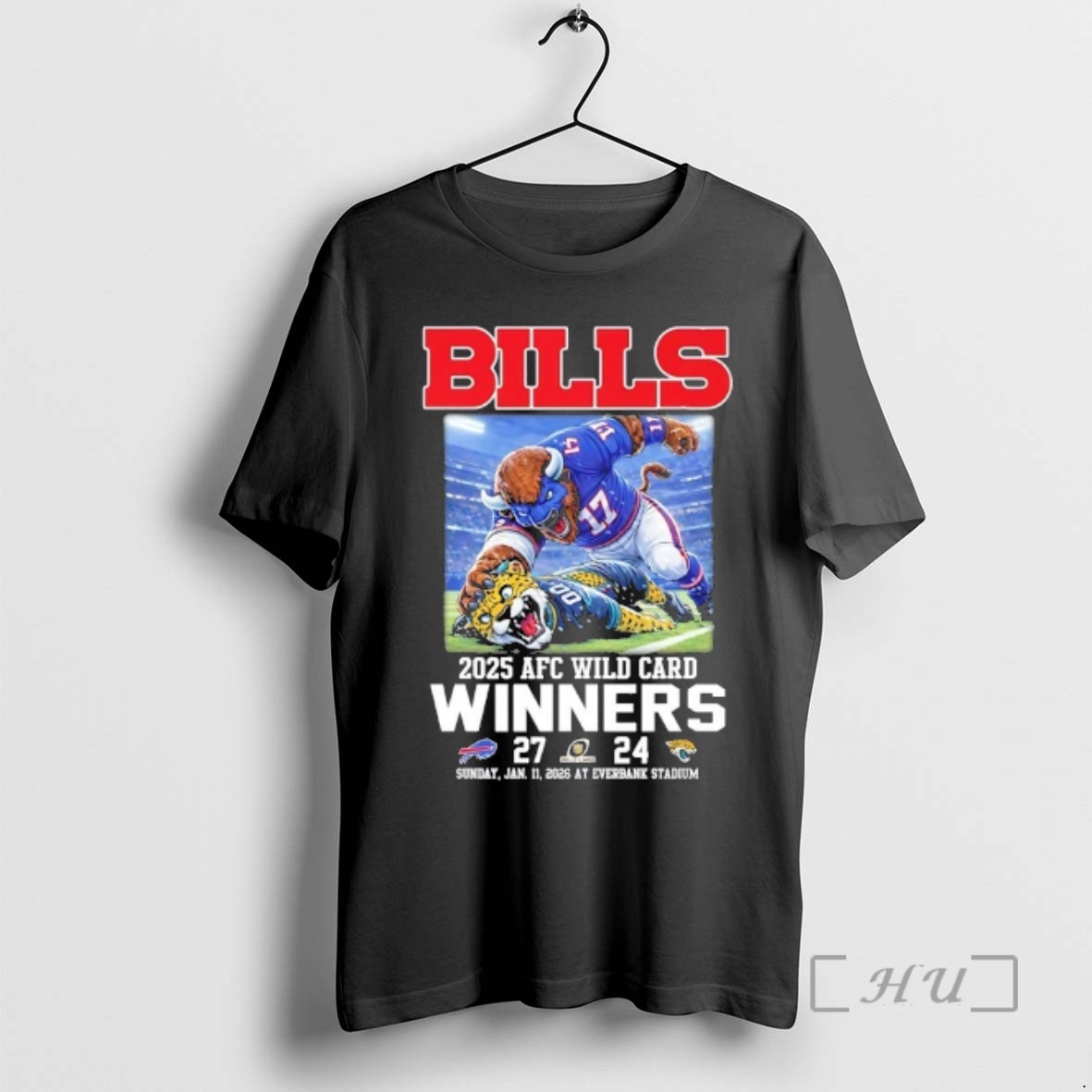 Officials 2025 Afc Wild Card Winners Buffalo Bills Beat Jacksonville Jaguars At Everbank Stadium Premium T Shirts Sweater Hoodie