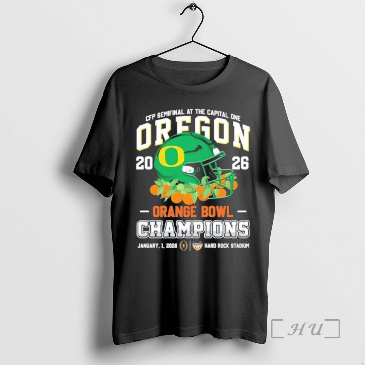 Officials Cfp Semifinal Oregon Ducks Orange Bowl Champions Helmet Premium T Shirts Sweater Hoodie