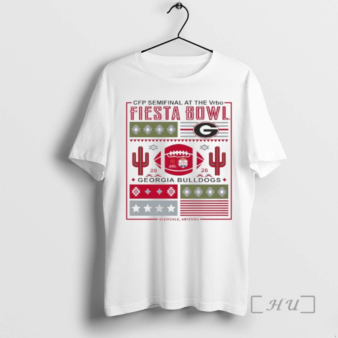 Officials Cfp Semifinal Vrbo Fiesta Bowl 2026 Georgia Bulldogs Retro Premium T Shirts Sweater Hoodie