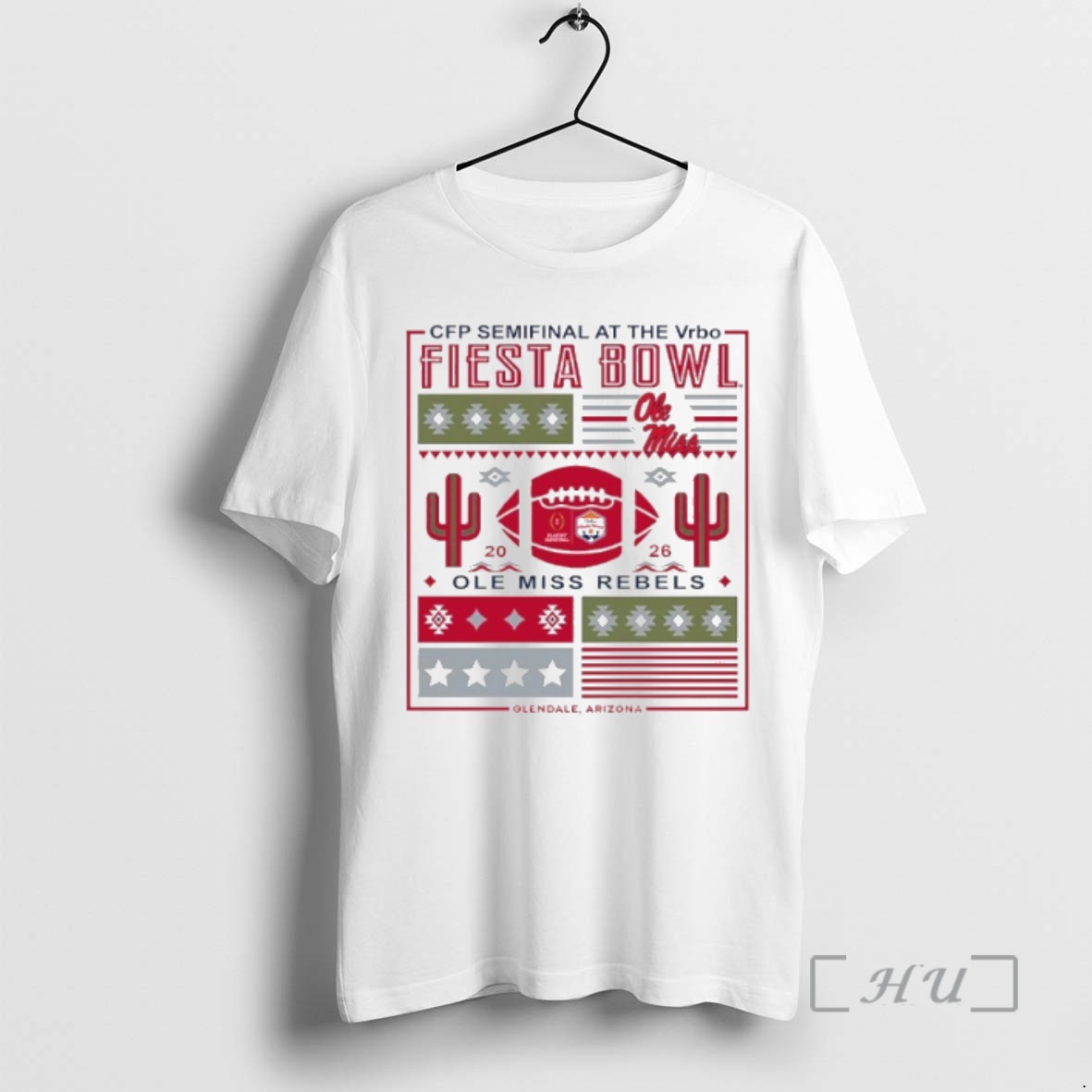Officials Cfp Semifinal Vrbo Fiesta Bowl 2026 Ole Miss Rebels Retro Premium T Shirts Sweater Hoodie