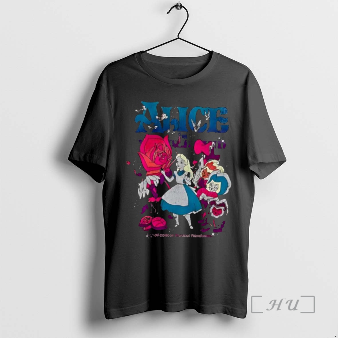 Officials Disney Alice In Wonderland Technicolor Wonderland Retro Premium T Shirts Sweater Hoodie